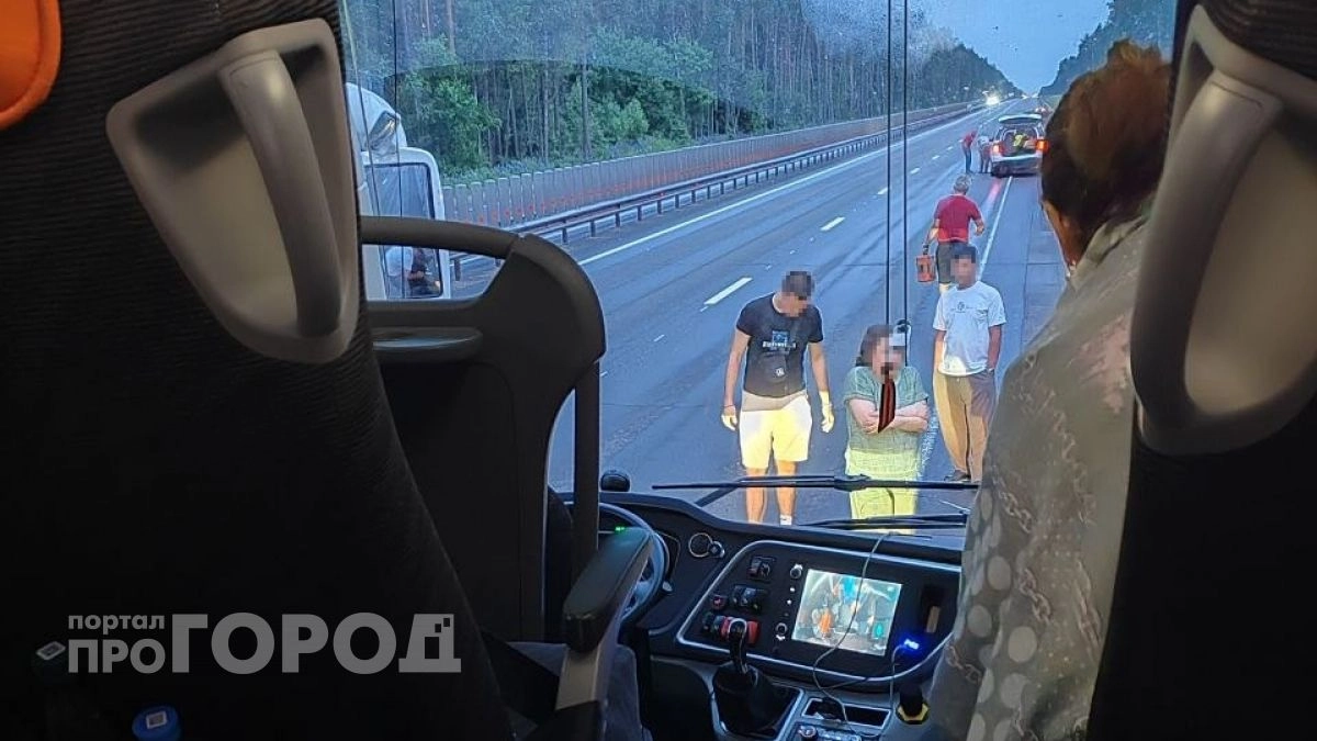 "На ходу отвалилось колесо": рейсовый автобус "Чебоксары – Москва" чуть не разбился на трассе под Владимиром