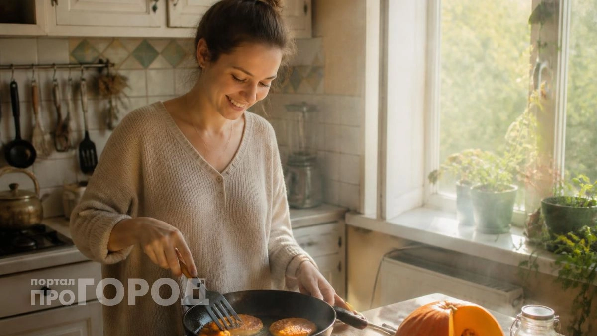 У нас тыква не залеживается, просто смешиваю ее с кефиром: на выходе – гора вкуснейших оладьев на завтрак