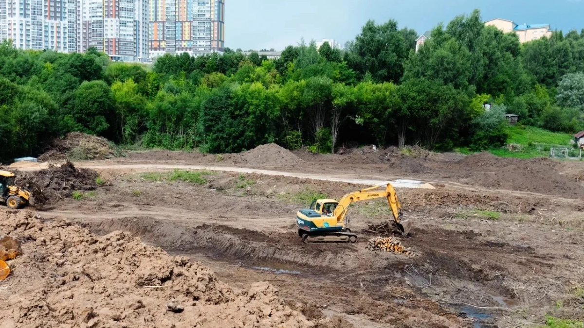 В микрорайоне Акварель стартовала подготовка к строительству очистных сооружений