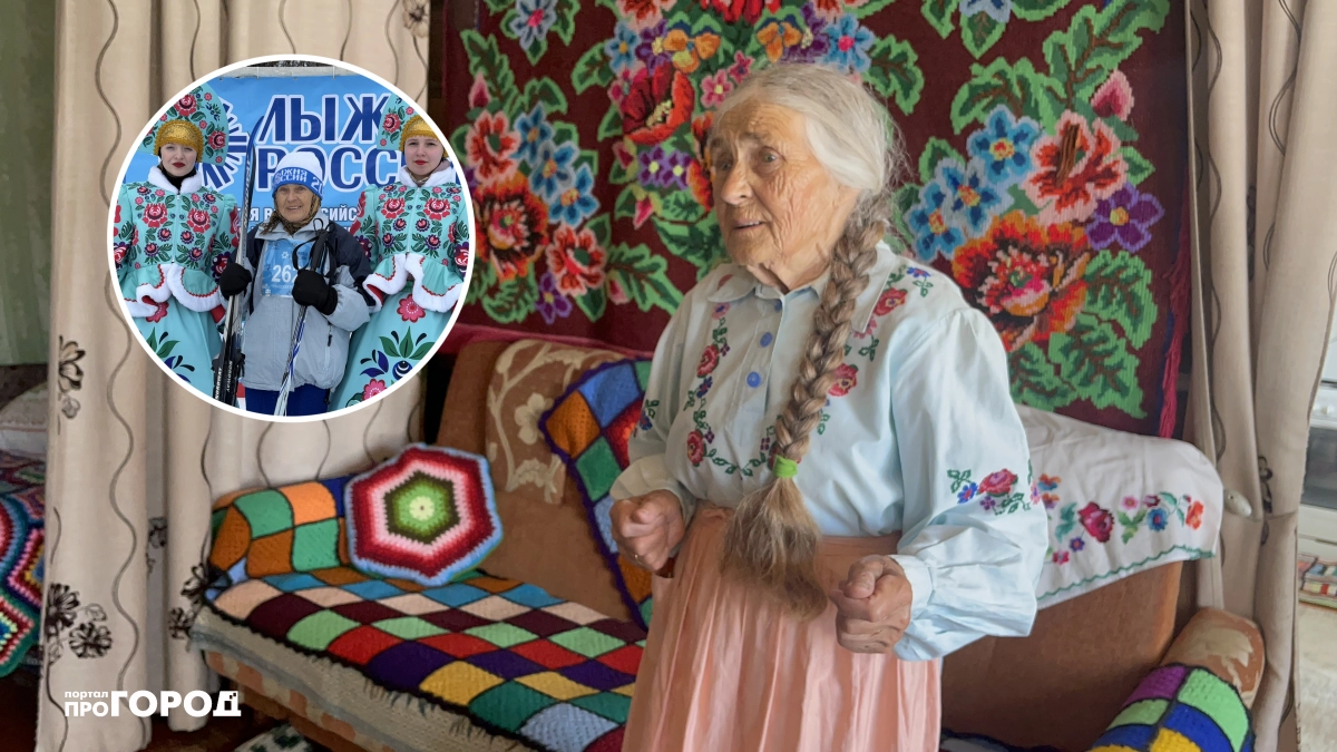 В свои 87 лет бабушка из Чувашии вышивает ковры, вяжет шоперы, дружит с "Алисой" и каждый год выходит на лыжню