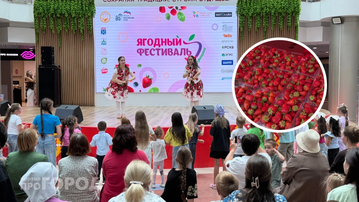 Клубника в шоколаде, варенье и горы ягод: как прошел четвертый ягодный фестиваль в Чебоксарах