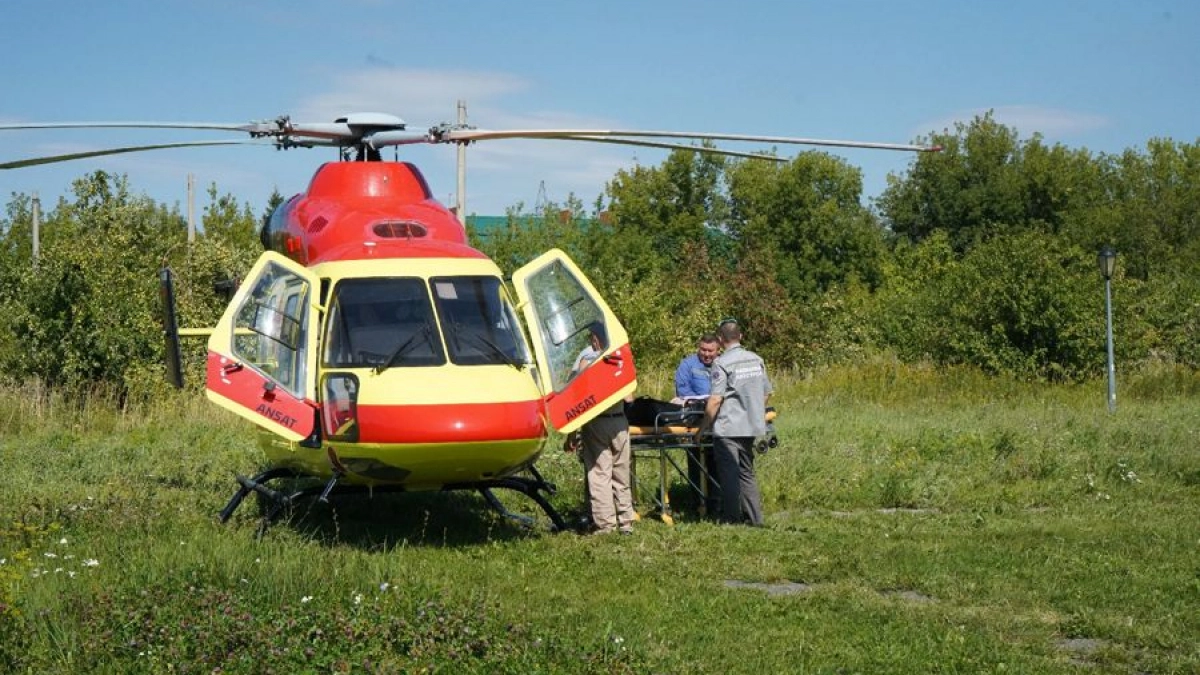 Жительницу Канаша с пульсом 37 ударов доставили в Чебоксары на вертолете