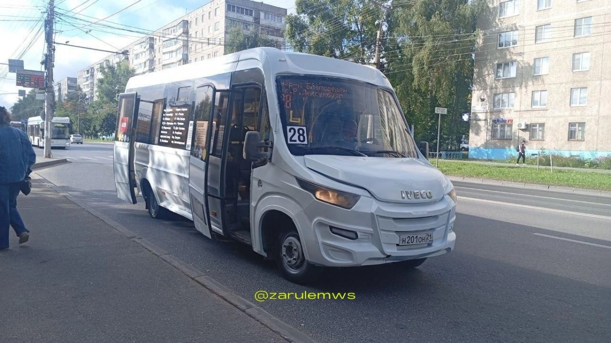 Перекрашенные Iveco из Новочебоксарска поставили на новый маршрут № 28