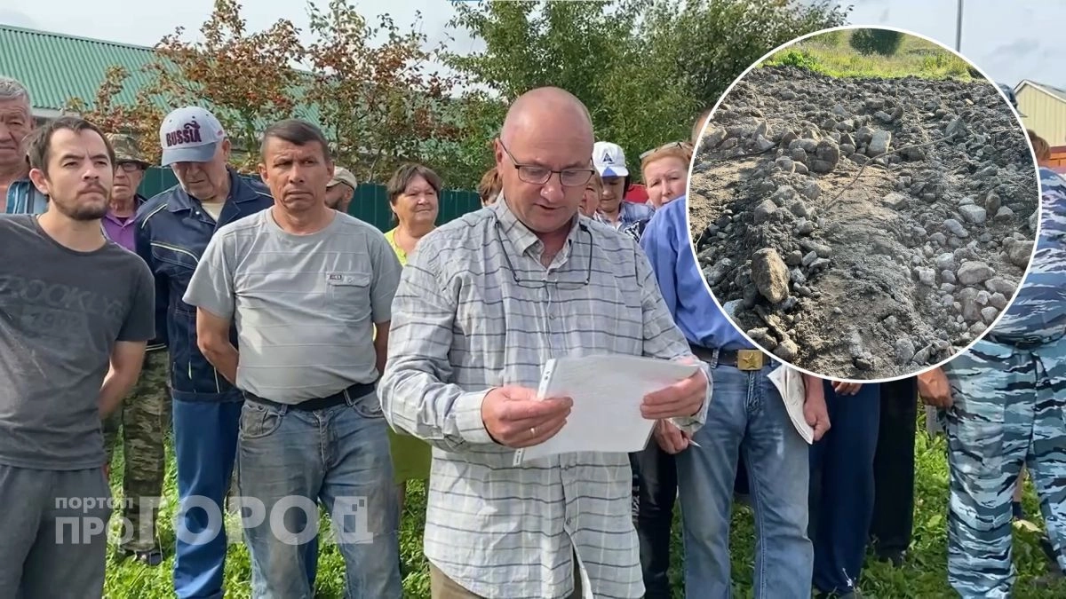 В Цивильском районе дорогу по программе "Ниме" сделали из строительного мусора: кирпичи, стекло, резина и арматуры