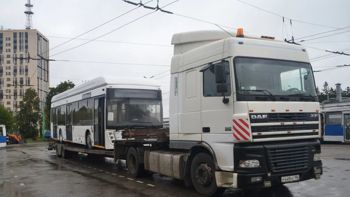 В Чебоксары доставили первый троллейбус "Горожанин" из новой партии