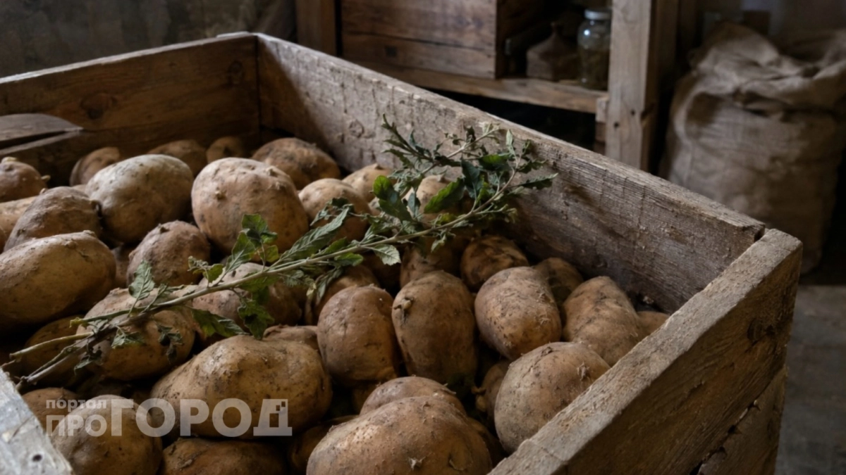 Не прорастет даже в сыром погребе: картошка лежит до мая как свежая – нужна одна веточка
