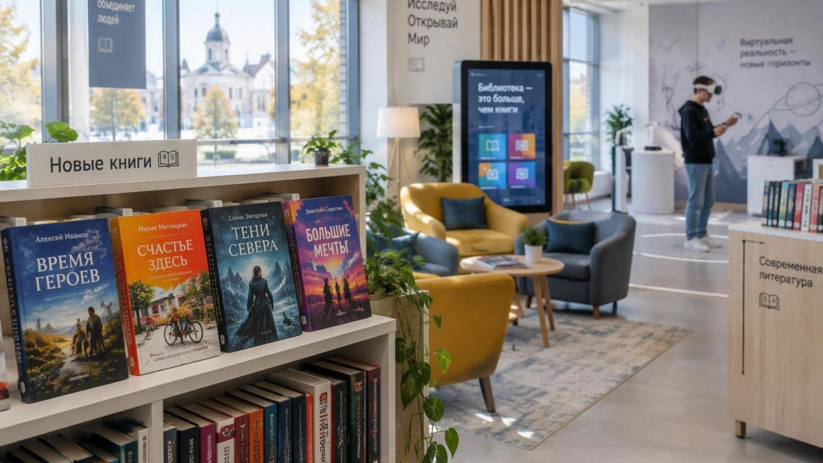 В Ядрине открыли модельную библиотеку с VR-классом и обновленным книжным фондом