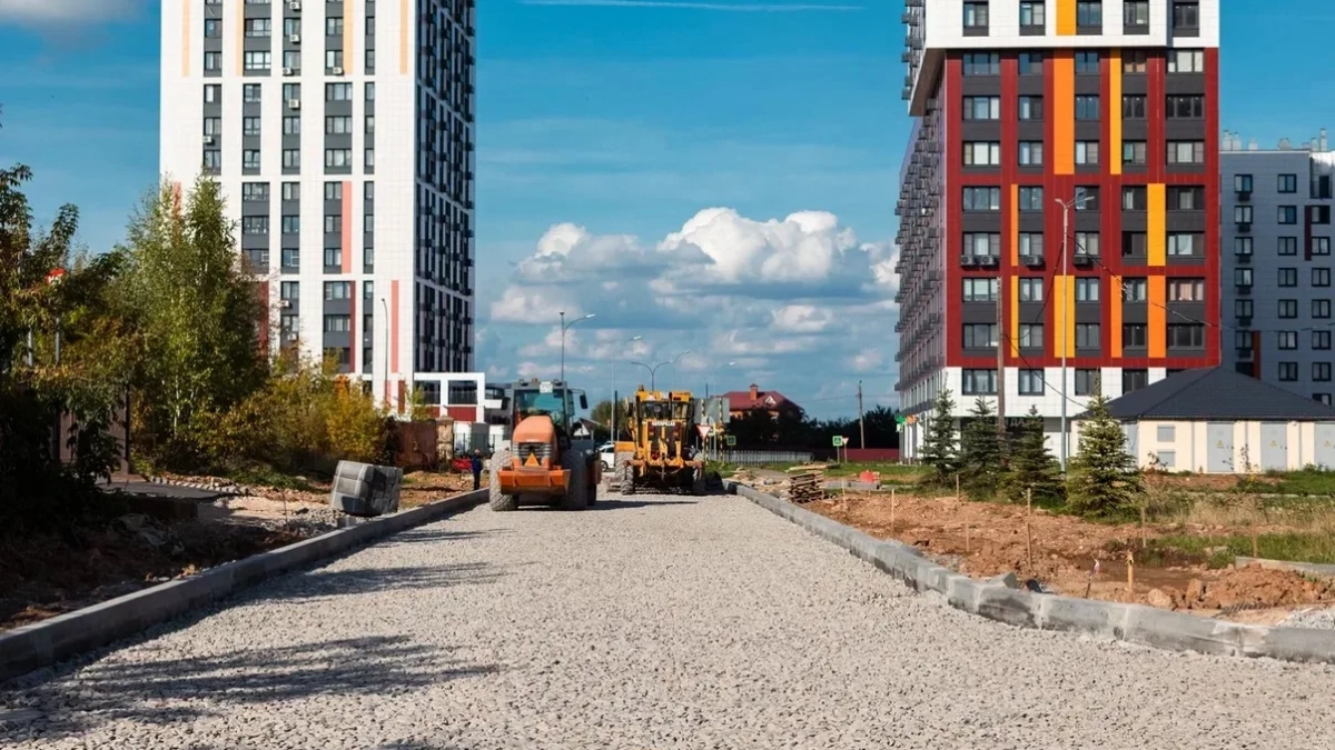 В Чебоксарах достраивают дорогу за 48 млн рублей в микрорайоне Олимп