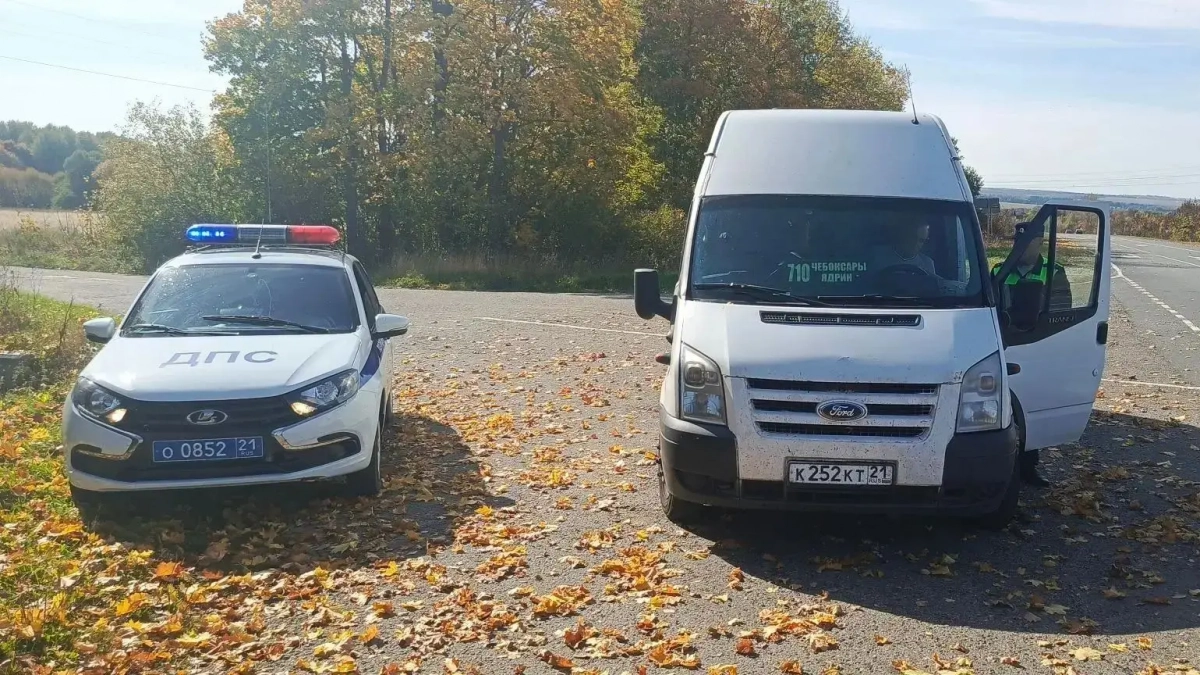 Сотрудники ГАИ поймали пьяного водителя автобуса во время рейда в Чувашии