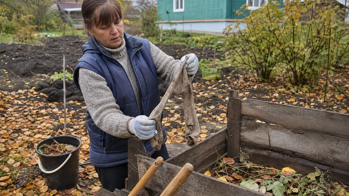 Скупаю капроновые колготки в «Светофоре» пачками, но не для ног: использую для компоста — огород работает как часы