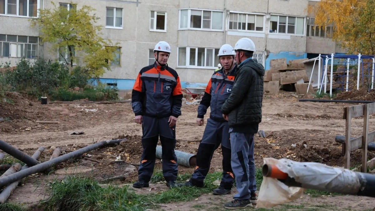 В Чебоксарах завершается капитальный ремонт тепловых сетей в Северо-Западном районе