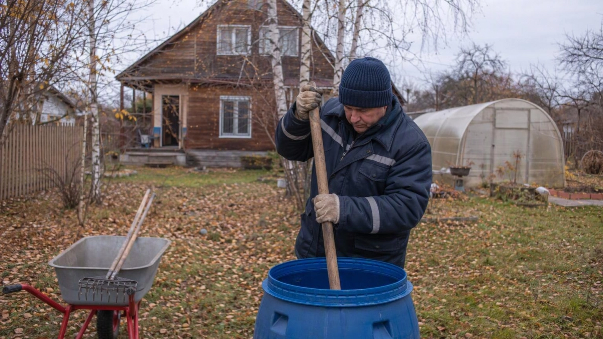 Бочка с водой не лопнет даже в лютый мороз: хитрый трюк опытных садоводов
