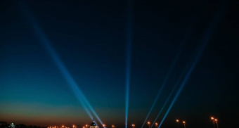 В День Победы ночное небо Чебоксар озарят прожекторы