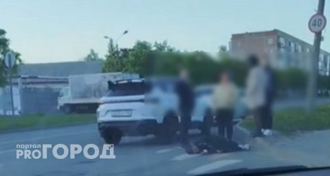 В Чебоксарах на улице Николаева сбили человека: мужчина лежит, не двигаясь