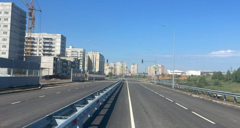 В Чебоксарах открыли новую дорогу в микрорайоне Солнечном