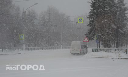 Из-за сильного снегопада в Чувашии закрыли движение на нескольких участках трасс