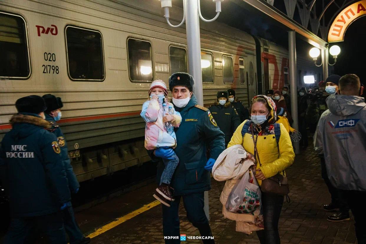 Этой ночью в Чебоксары приехали еще почти полтысячи беженцев