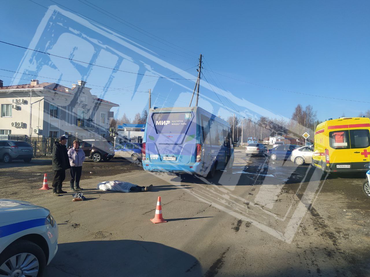 Недалеко от Чебоксар автобус насмерть задавил женщину