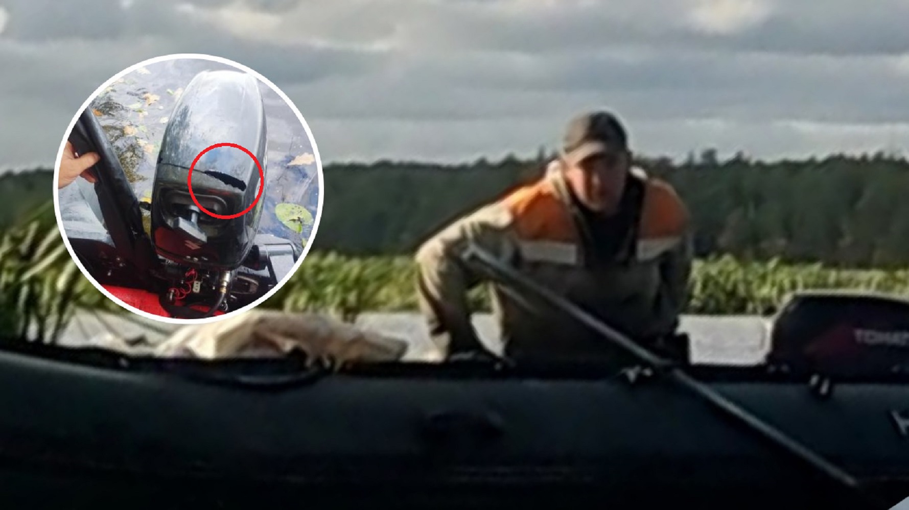 Островитянин на Волге стреляет в рыбаков из ружья, защищая территорию
