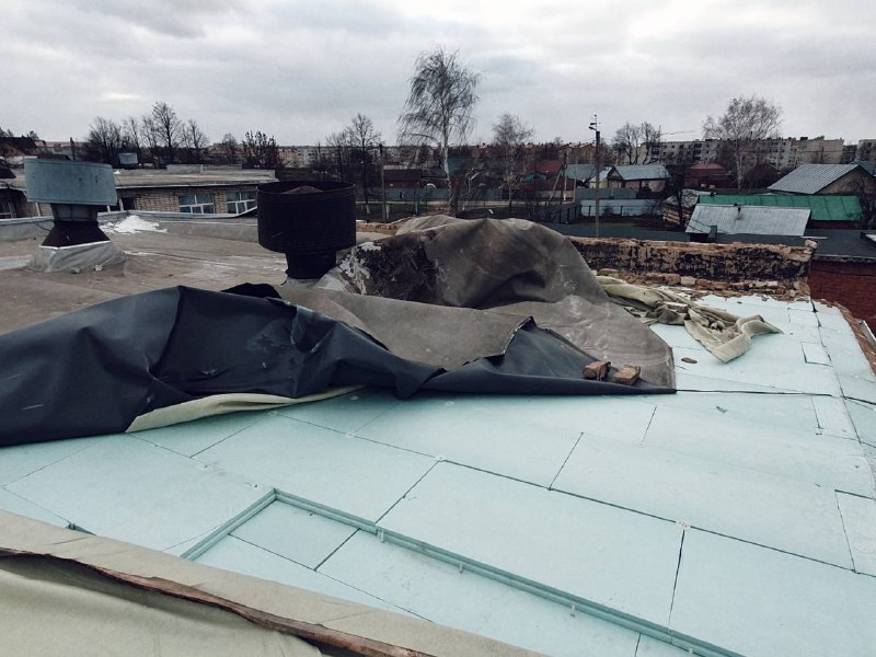 В Цивильске у школы-интерната улетела крыша