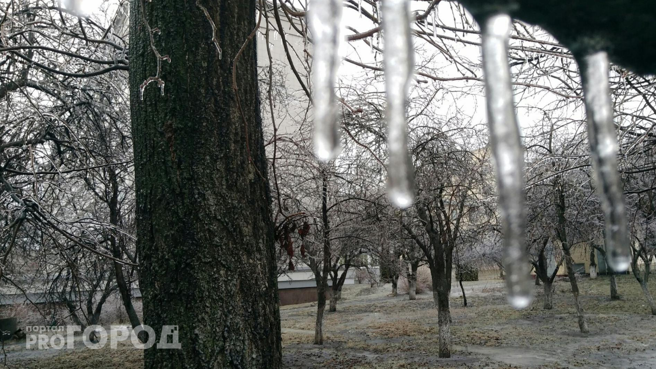 Московский ледяной дождь движется на Чувашию