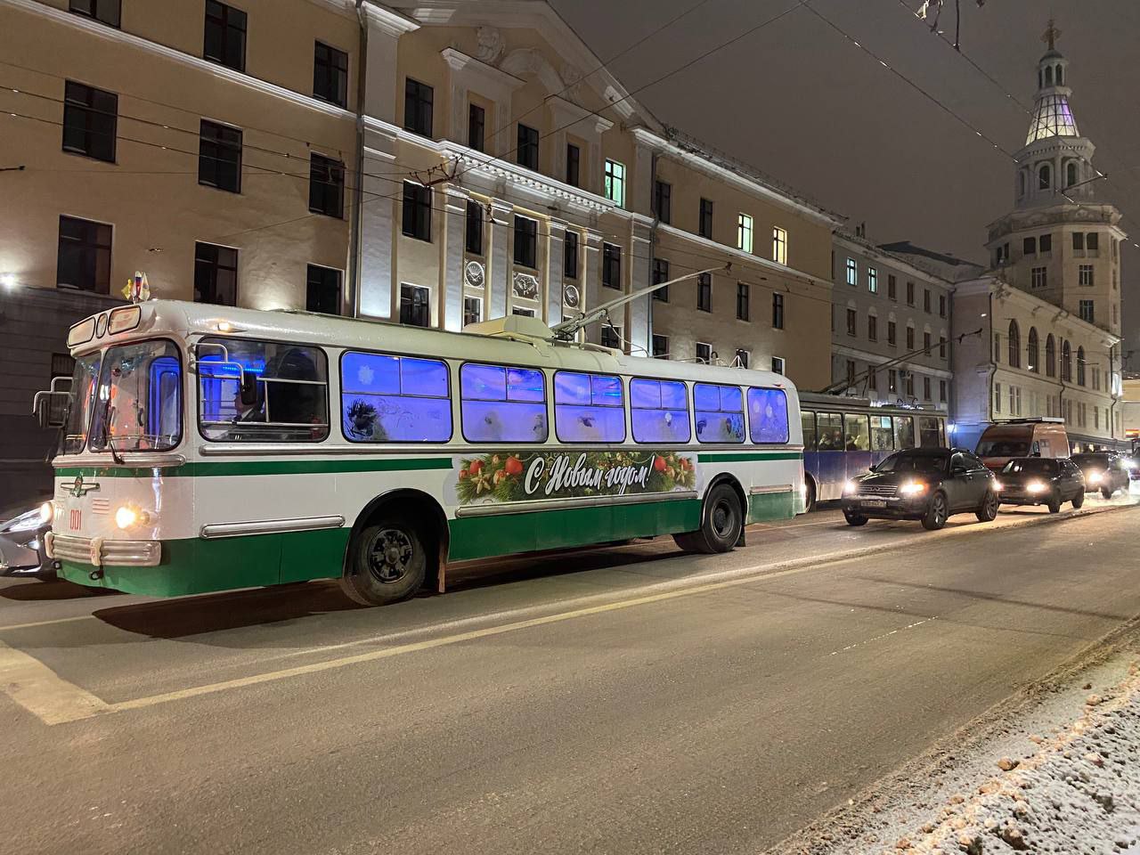 На улицы Чебоксар выйдет ретро-троллейбус 