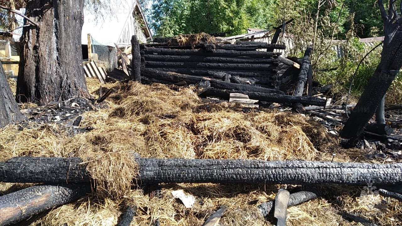 В Красночетайском районе из-за детской шалости вспыхнул пожар 