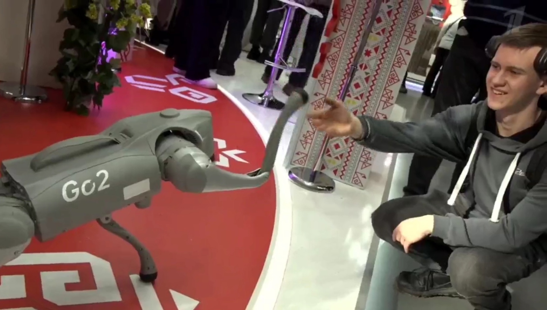 Первый канал рассказал про робота-собаку с площадки Чувашии на ВДНХ, где выстраивается очередь