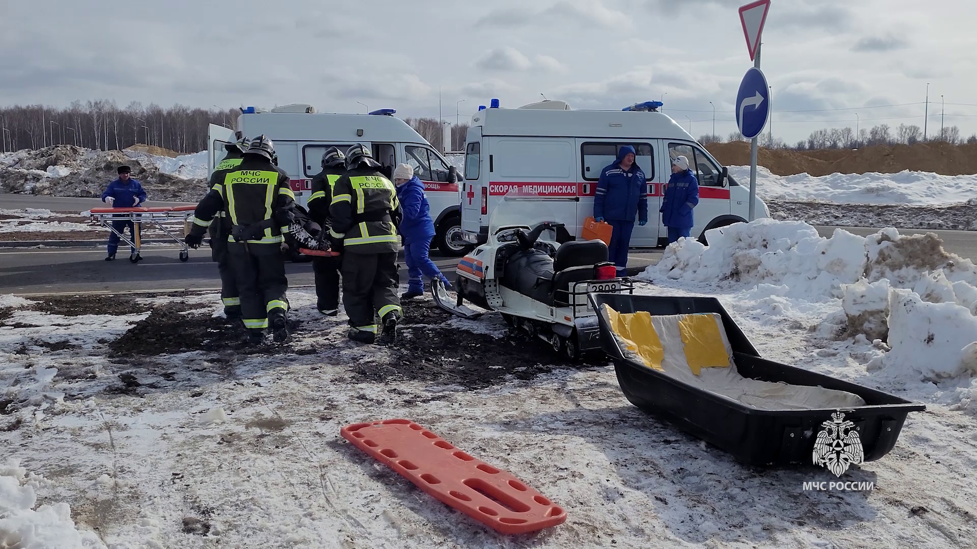 В Чувашии на М12 в ходе учений МЧС из снежного плена спасли 780 человек
