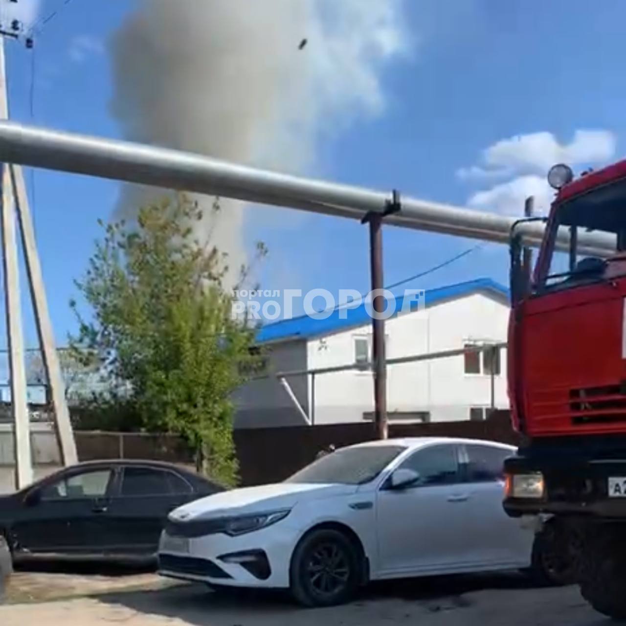 В Новочебоксарске на промзоне вспыхнул пожар
